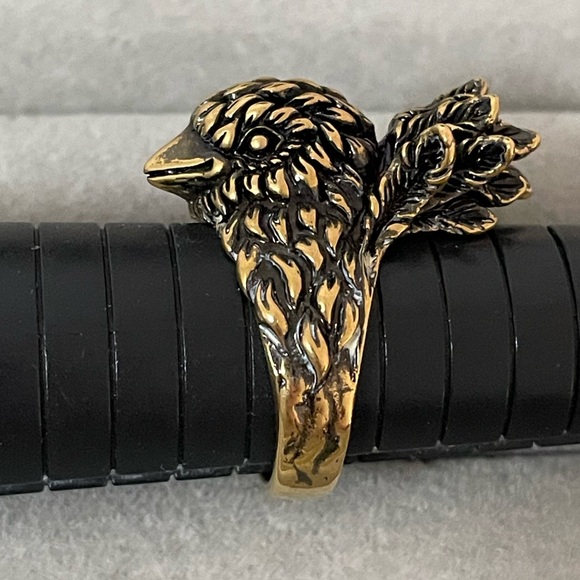 NEW Gucci Gold Bird Head Ring size 9 - Picture 14 of 16